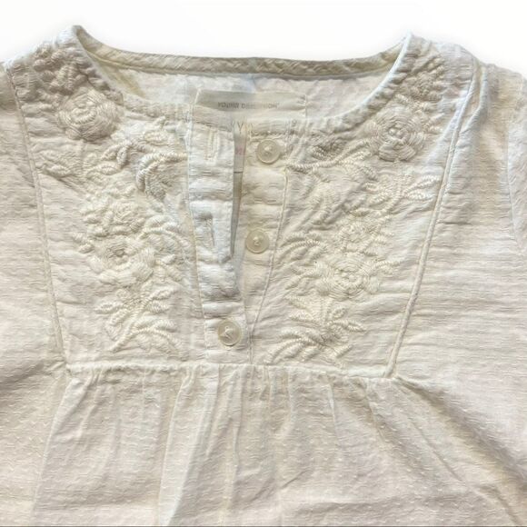 PRIMARK | Ecru | EMBROIDERED TEXTURED TOP - Picture 4 of 13